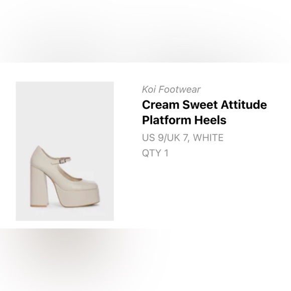 Koi Footwear Sweet Attitude platform heels - Picture 4 of 10